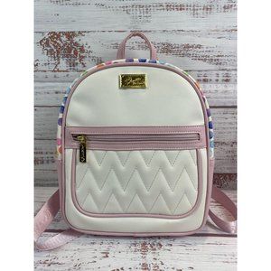 NWT Betsey Johnson Pink Polka‎ Dot Backpack Purse Bag